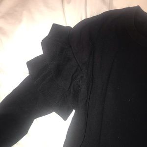 h & m ruffle sleeve sweater